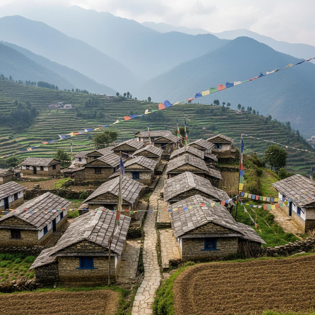 Jiri to Namche Bazaar trail scenery
