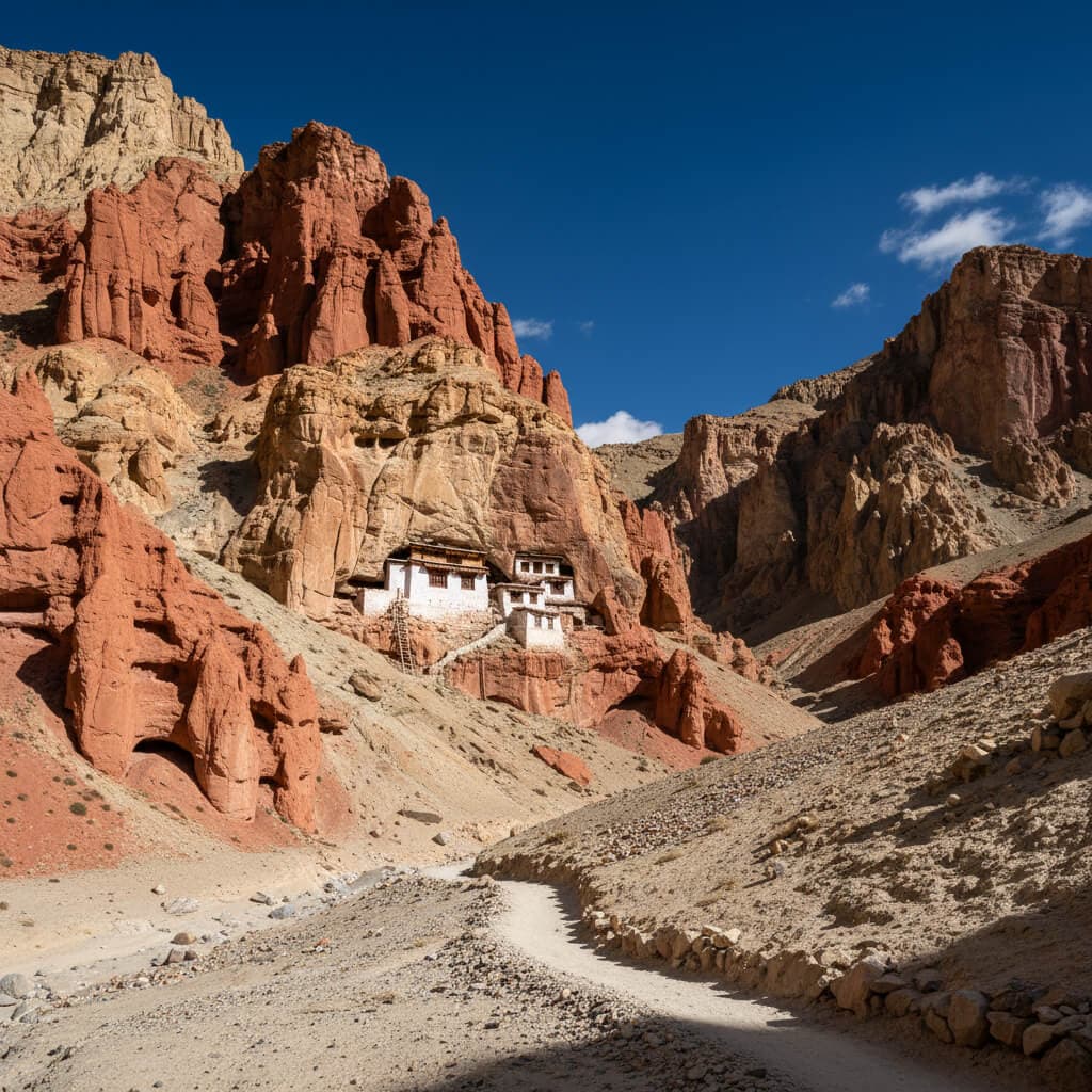 Upper Mustang Trek trail scenery